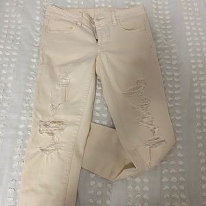 American eagle super stretch distressed Jeggings